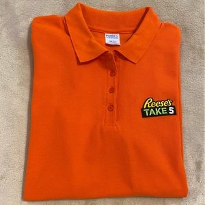 NWOT Orange Reese Take 5 Polo